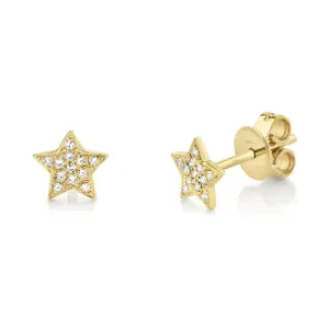 0.07ctw Diamond Star Stud Earring
