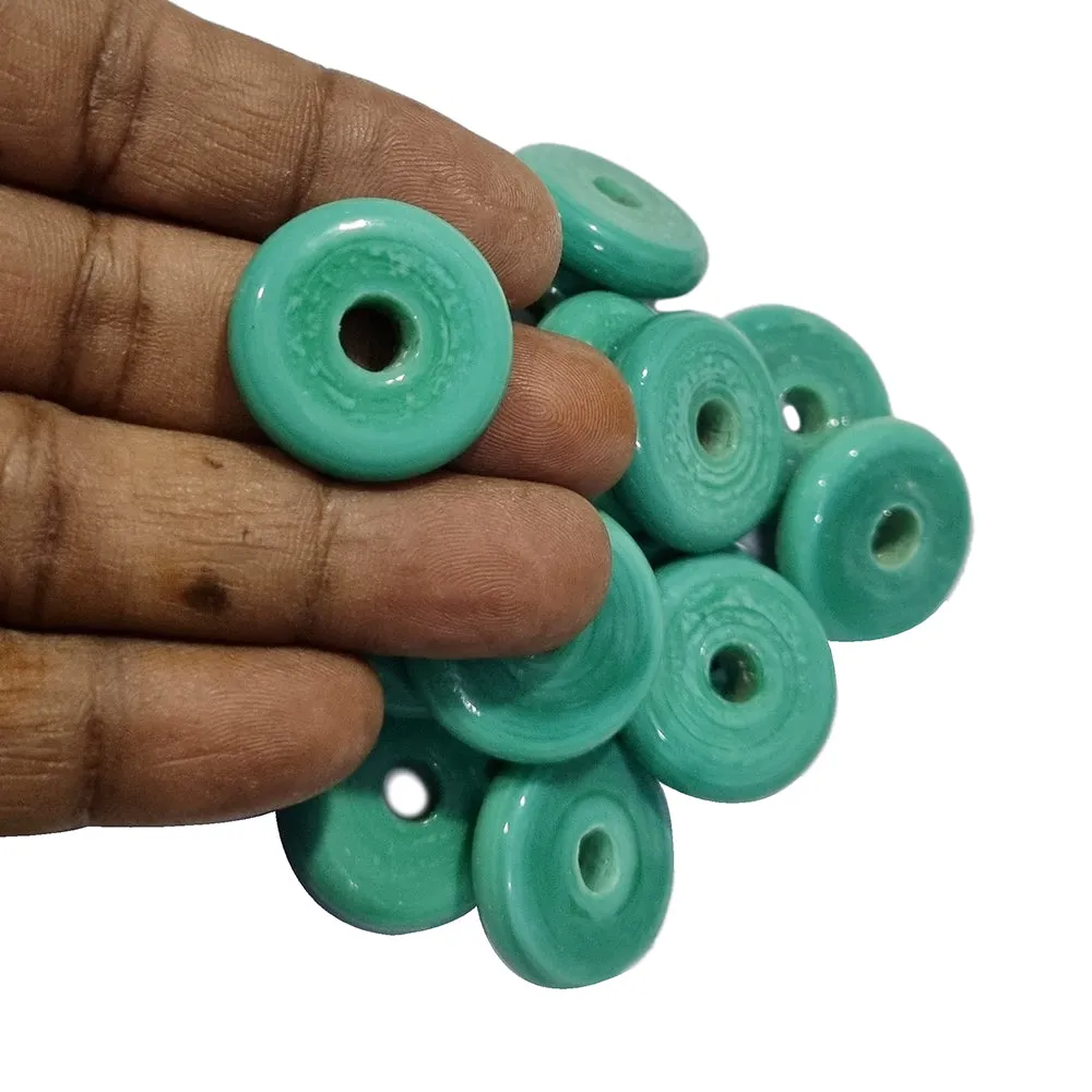 10 Pcs Pack Round Flat Shape About 7x25mm