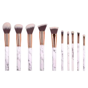 10 Piece Marble Brush Set