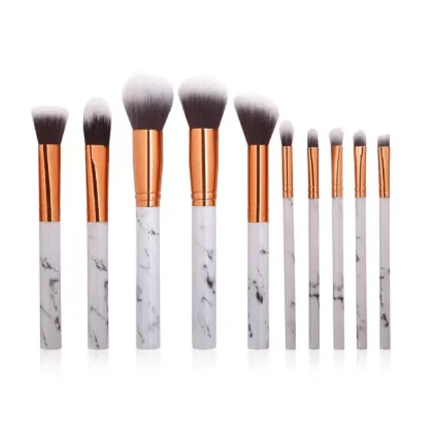 10 Piece Marble Brush Set