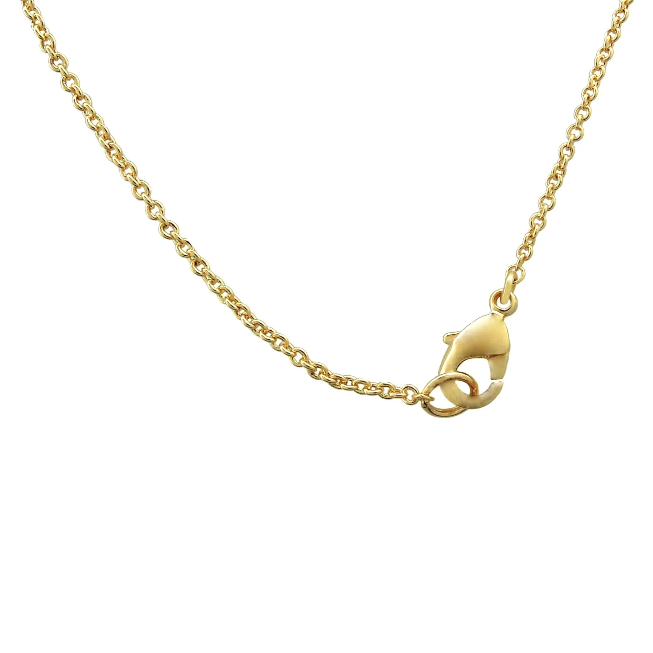 14K Yellow Gold Plated Diamond Accent Initial Pendant-T
