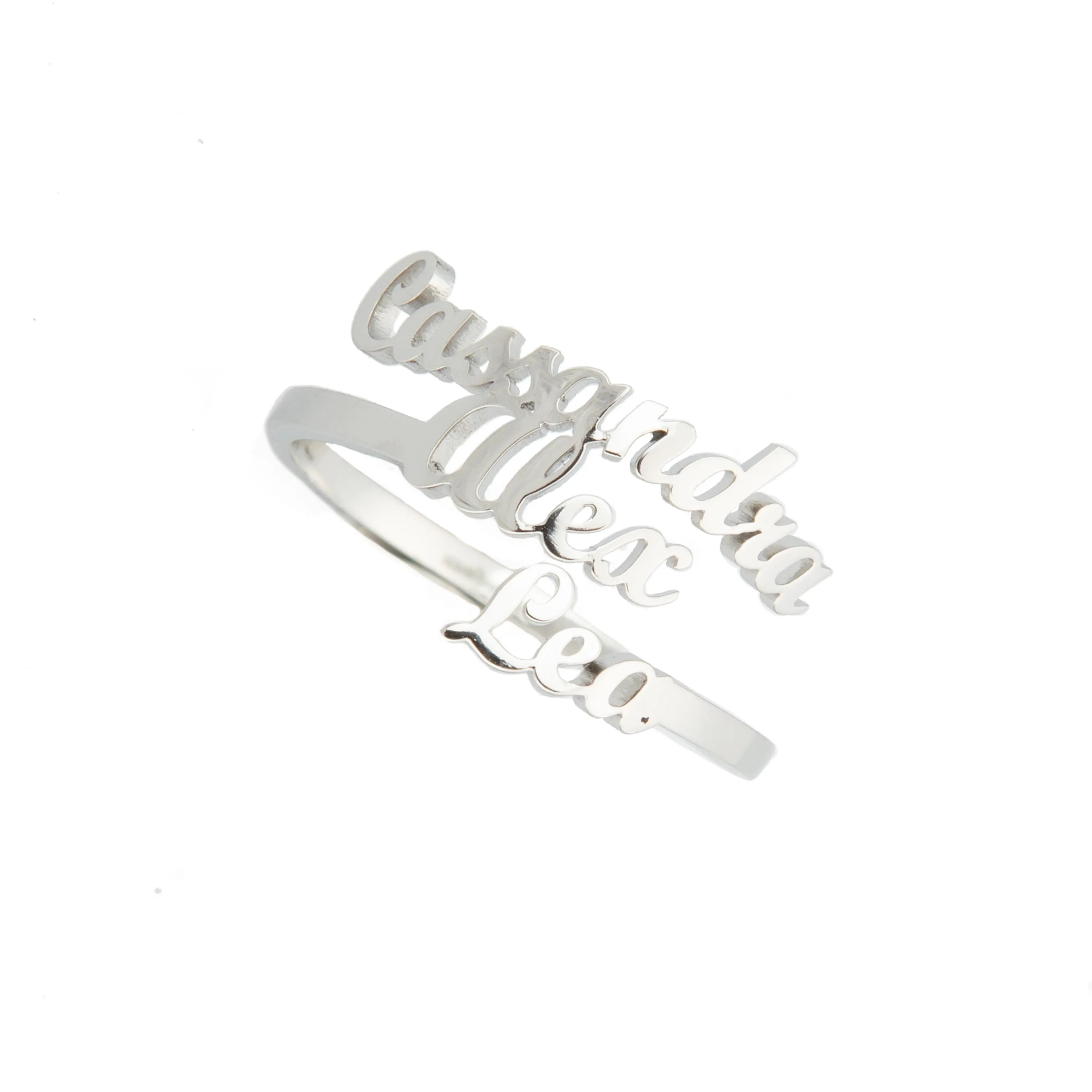 3-Names Custom Ring