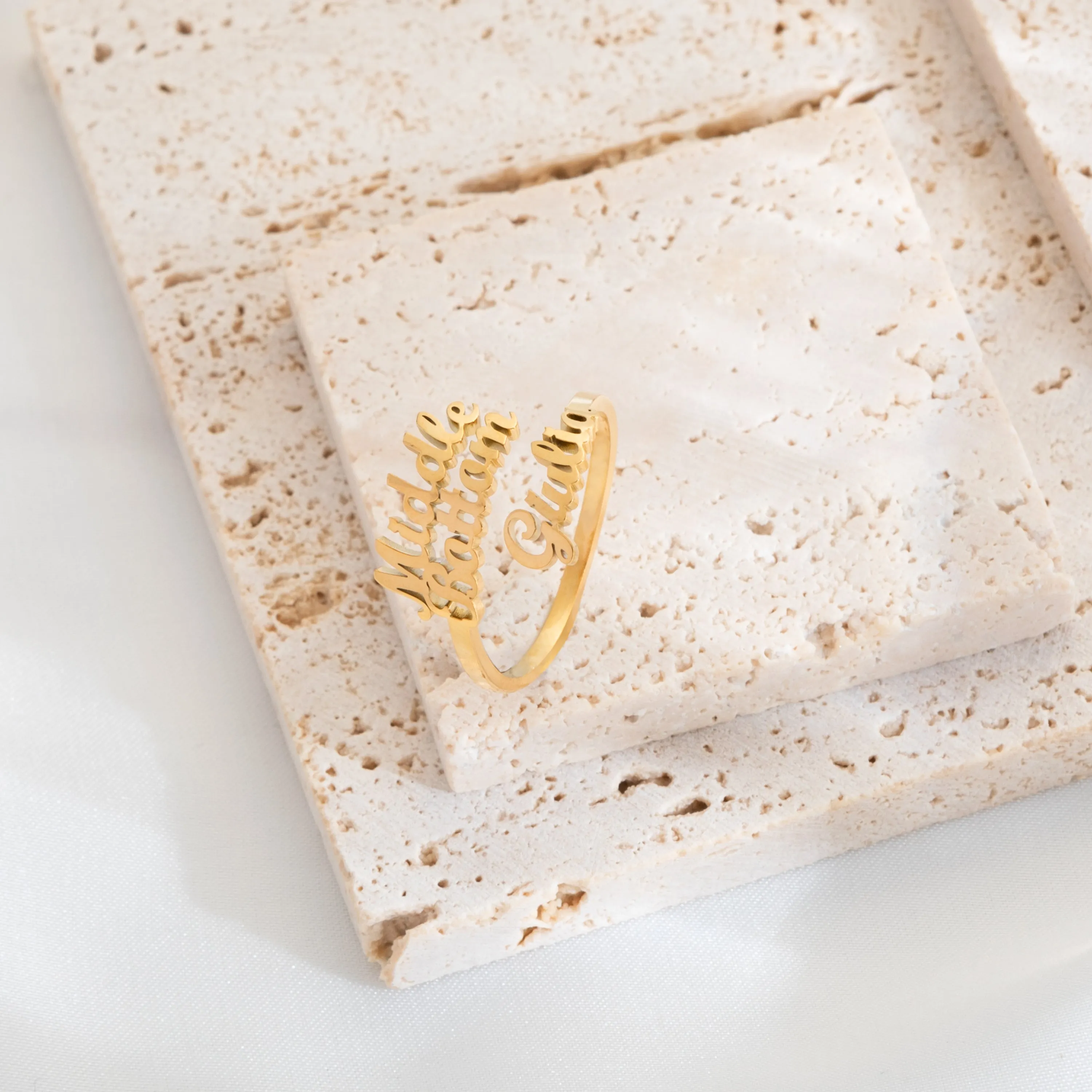 3-Names Custom Ring