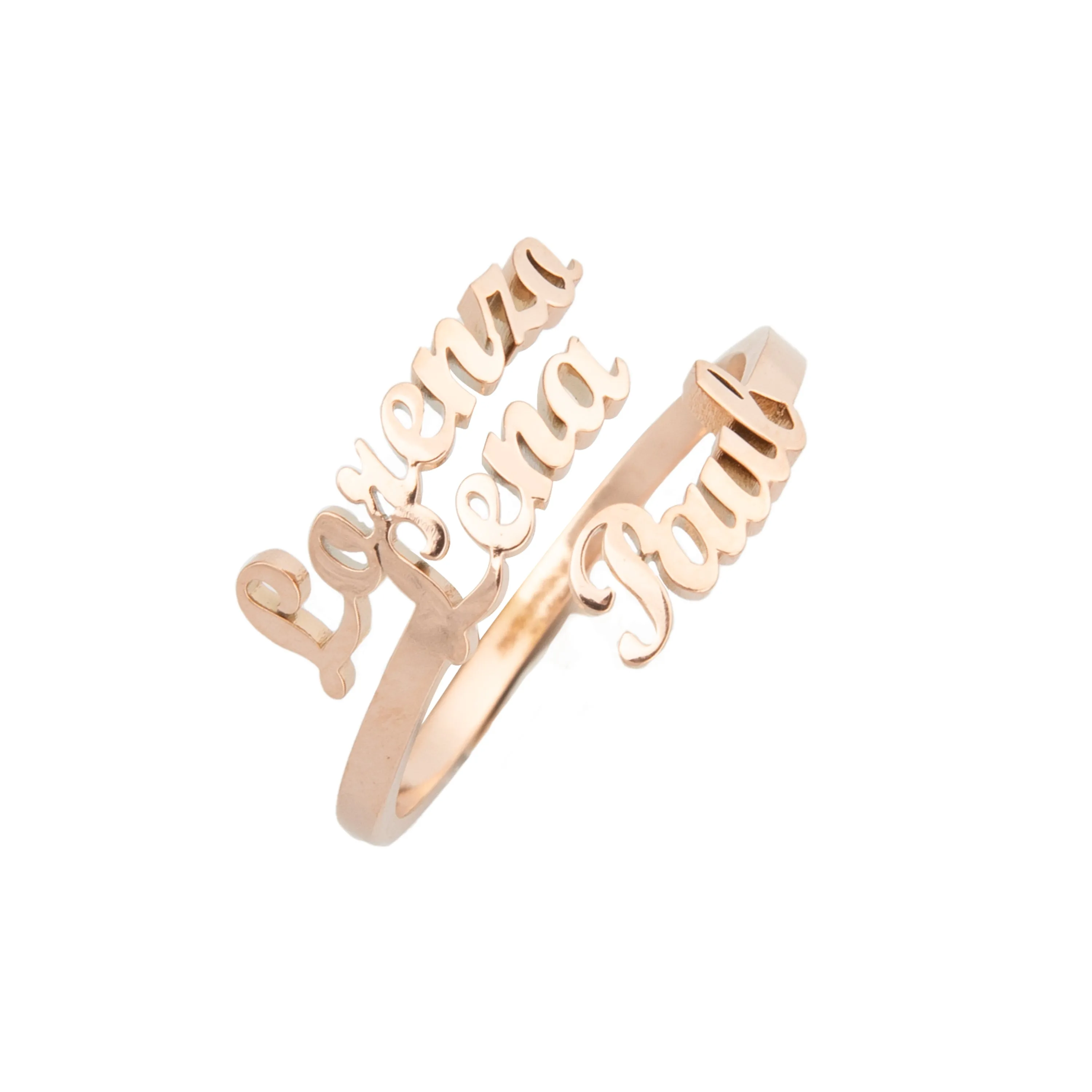 3-Names Custom Ring