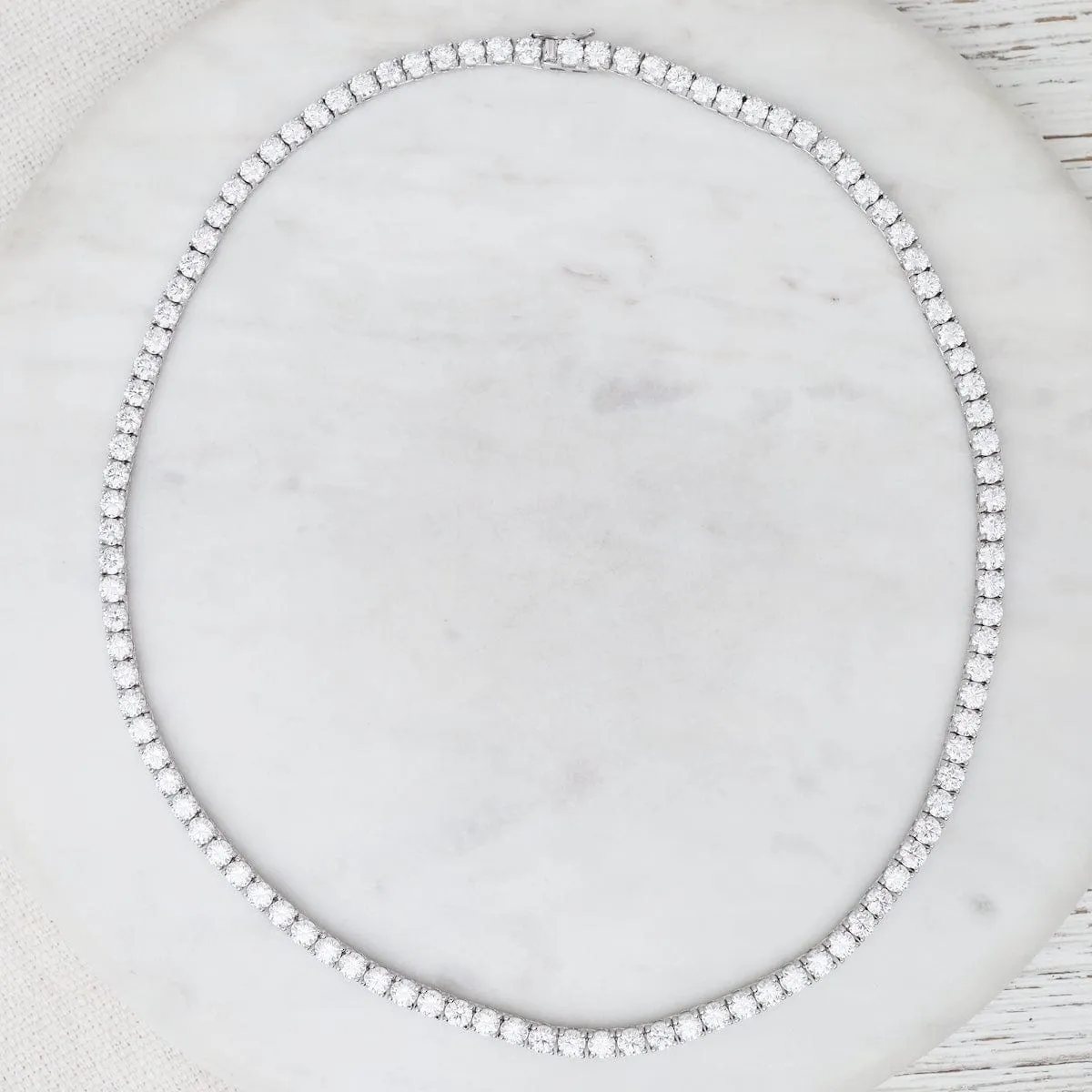 4mm Moissanite Tennis Necklace