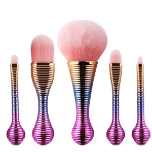5 Piece Mini Rainbow Brush Set