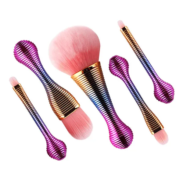 5 Piece Mini Rainbow Brush Set