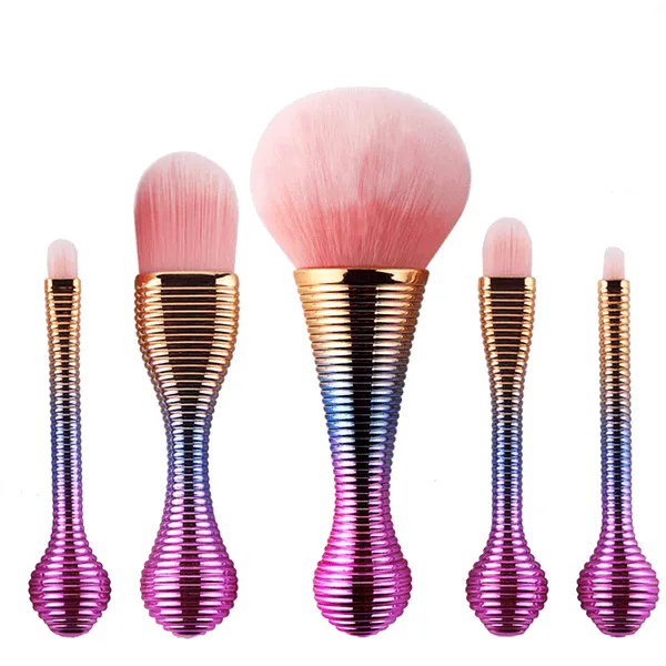 5 Piece Mini Rainbow Brush Set