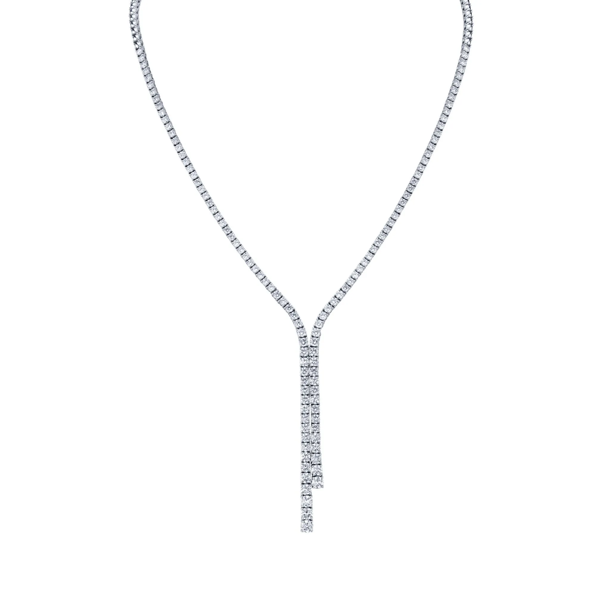 7.24 Carat Half-Way Graduated Lariat