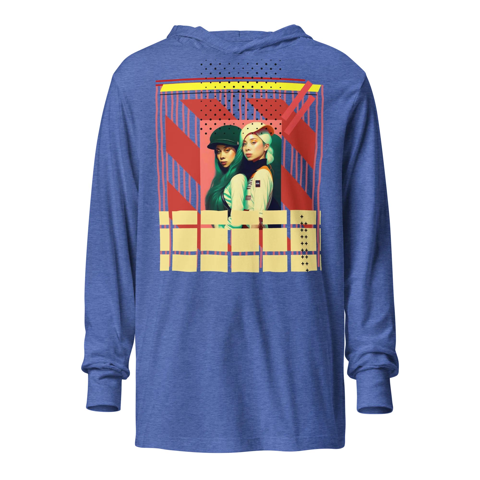 90'sRetro Hooded long-sleeve tee