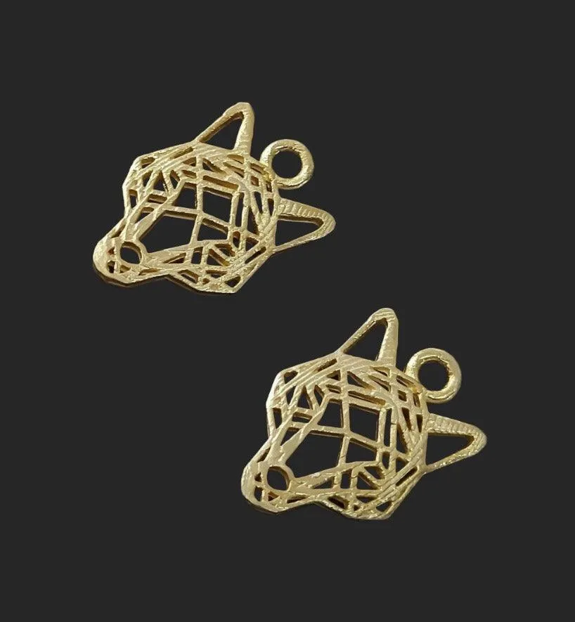 925 Silver Gold vermeil Charm
