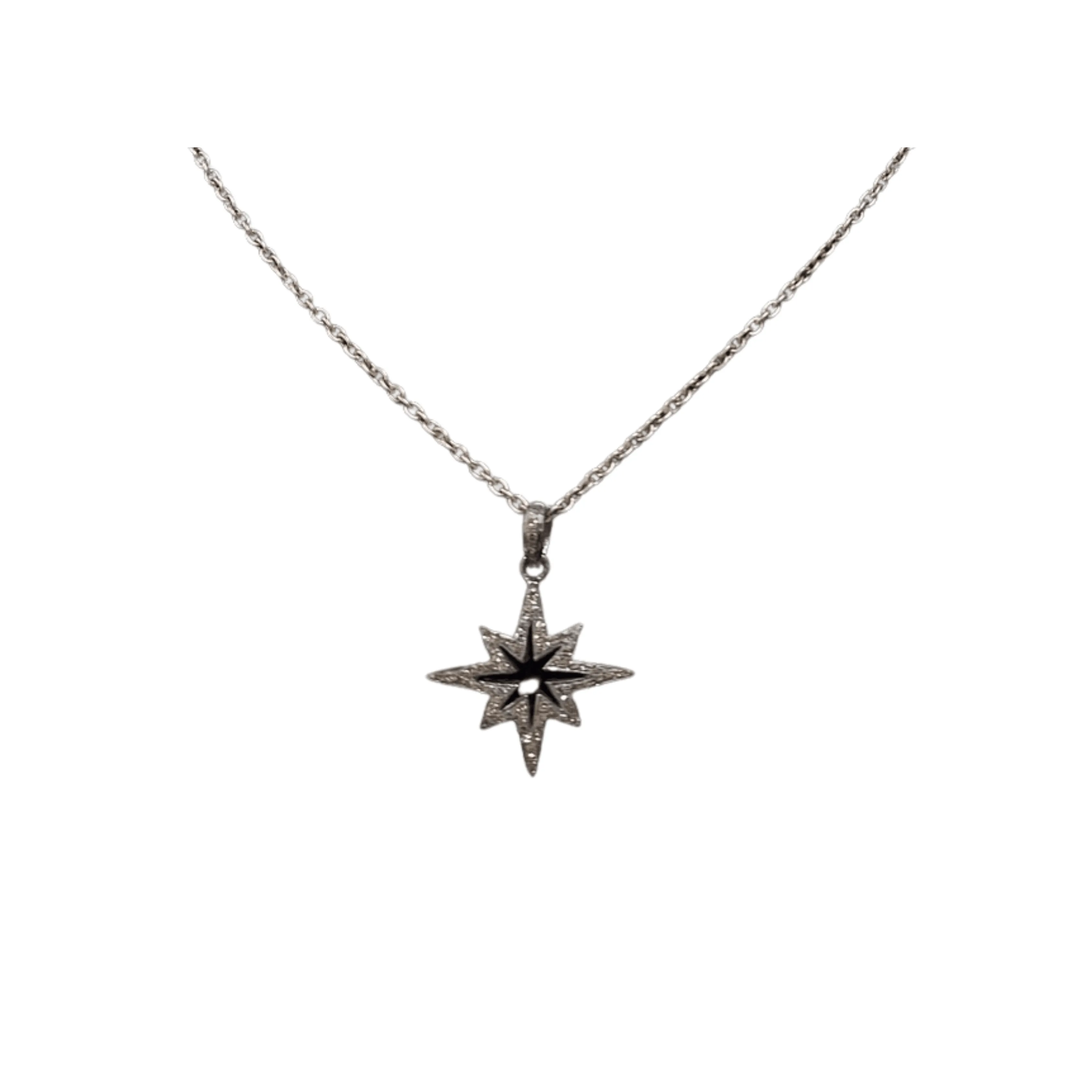 925 Silver Star Diamond Pendant