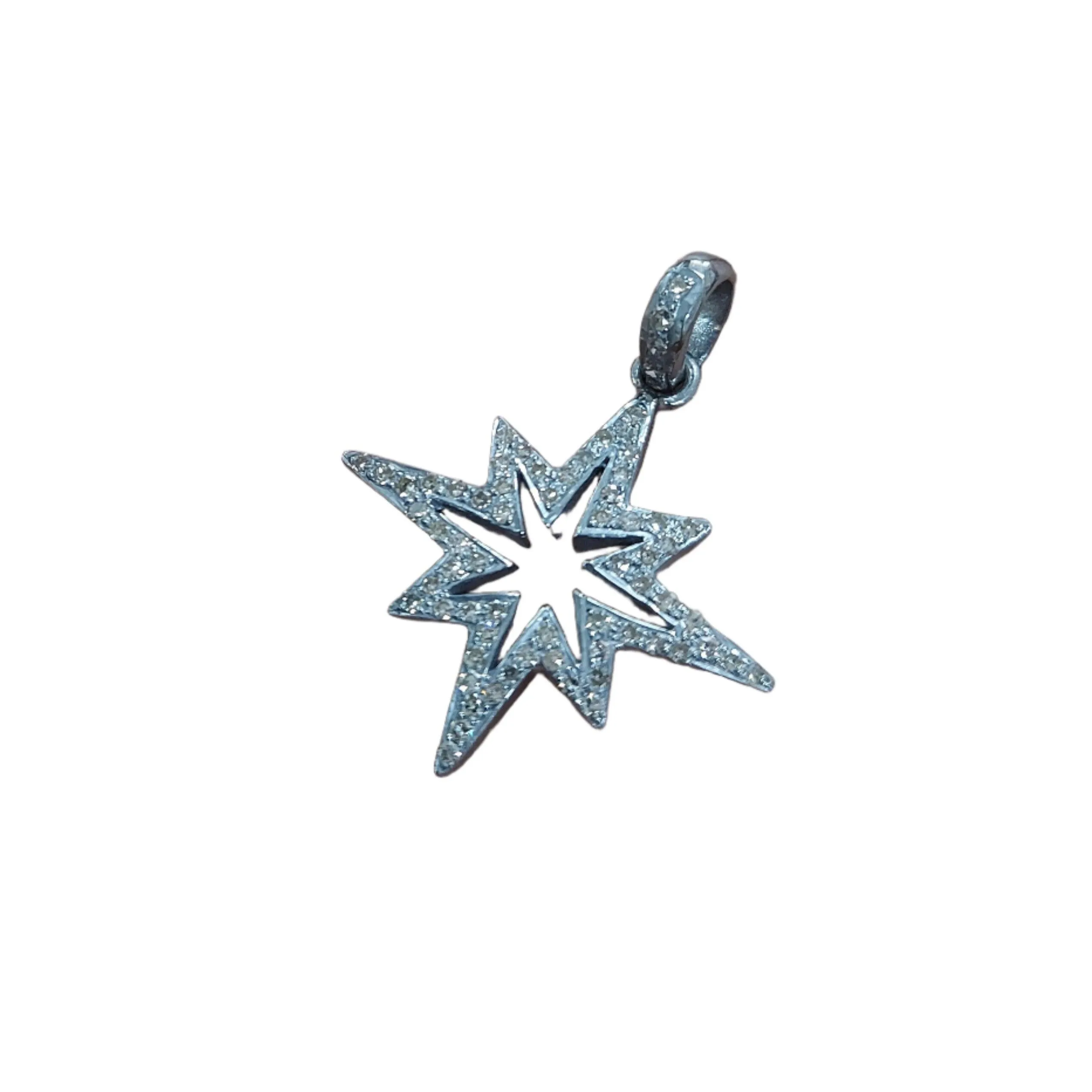 925 Silver Star Diamond Pendant
