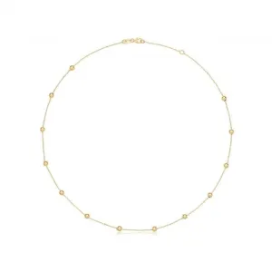 9ct Yellow Gold Beaded Necklet NK438
