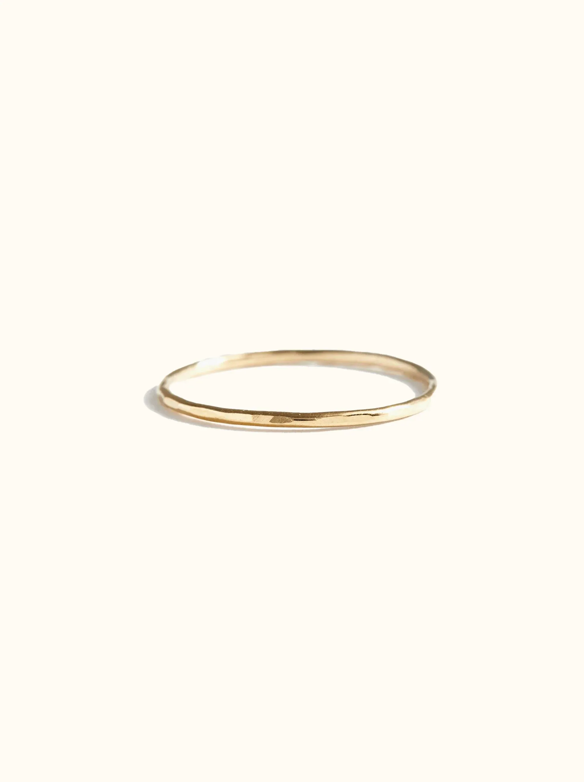 ABLE Hammered Stacking Ring