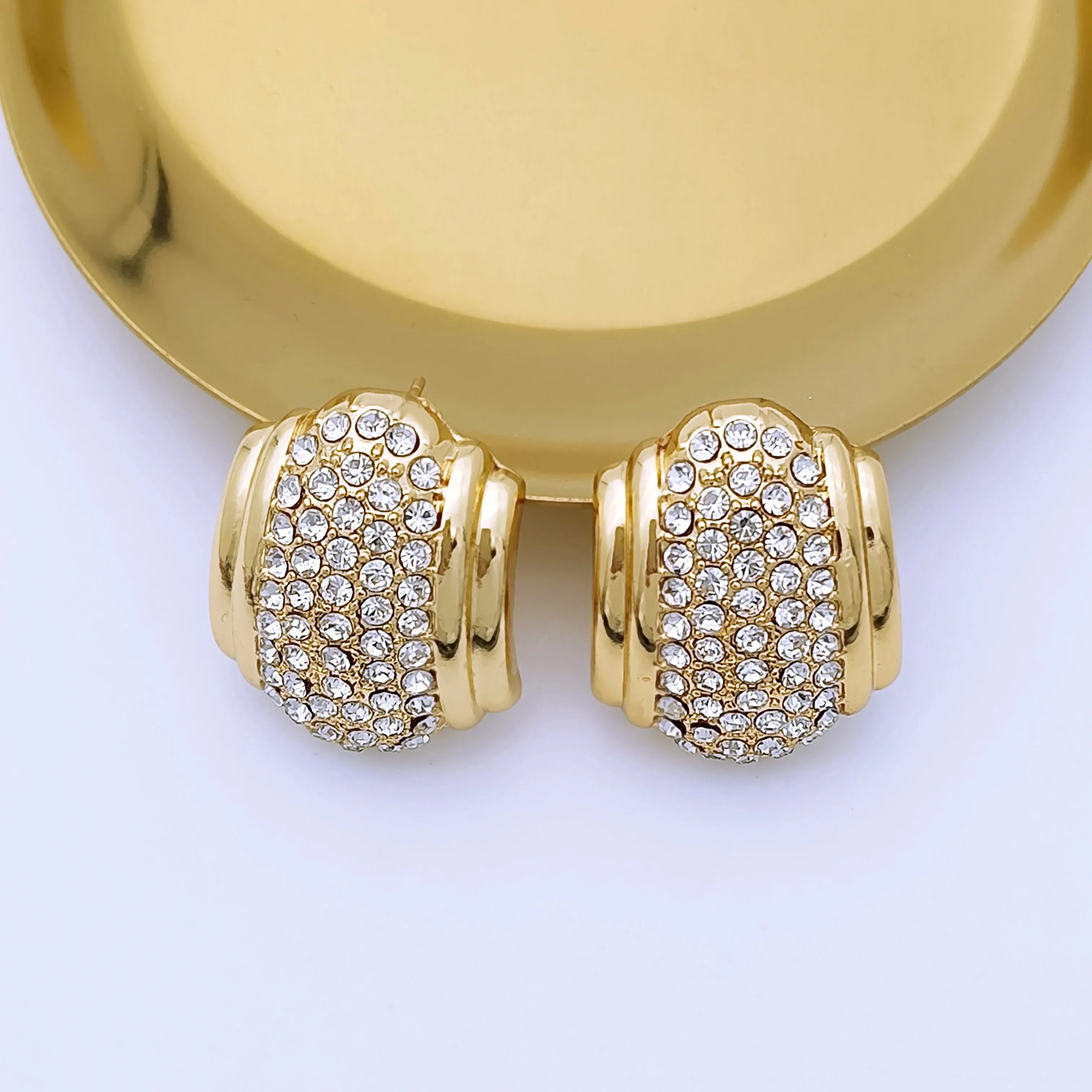 African Jewelry Sets For Women Round Shape Elegant Necklaces Wedding Party Gift