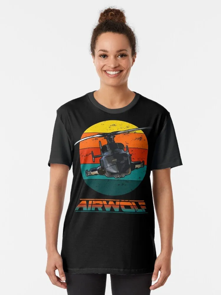 Airwolf 80s Retro Classic Graphic T-Shirt