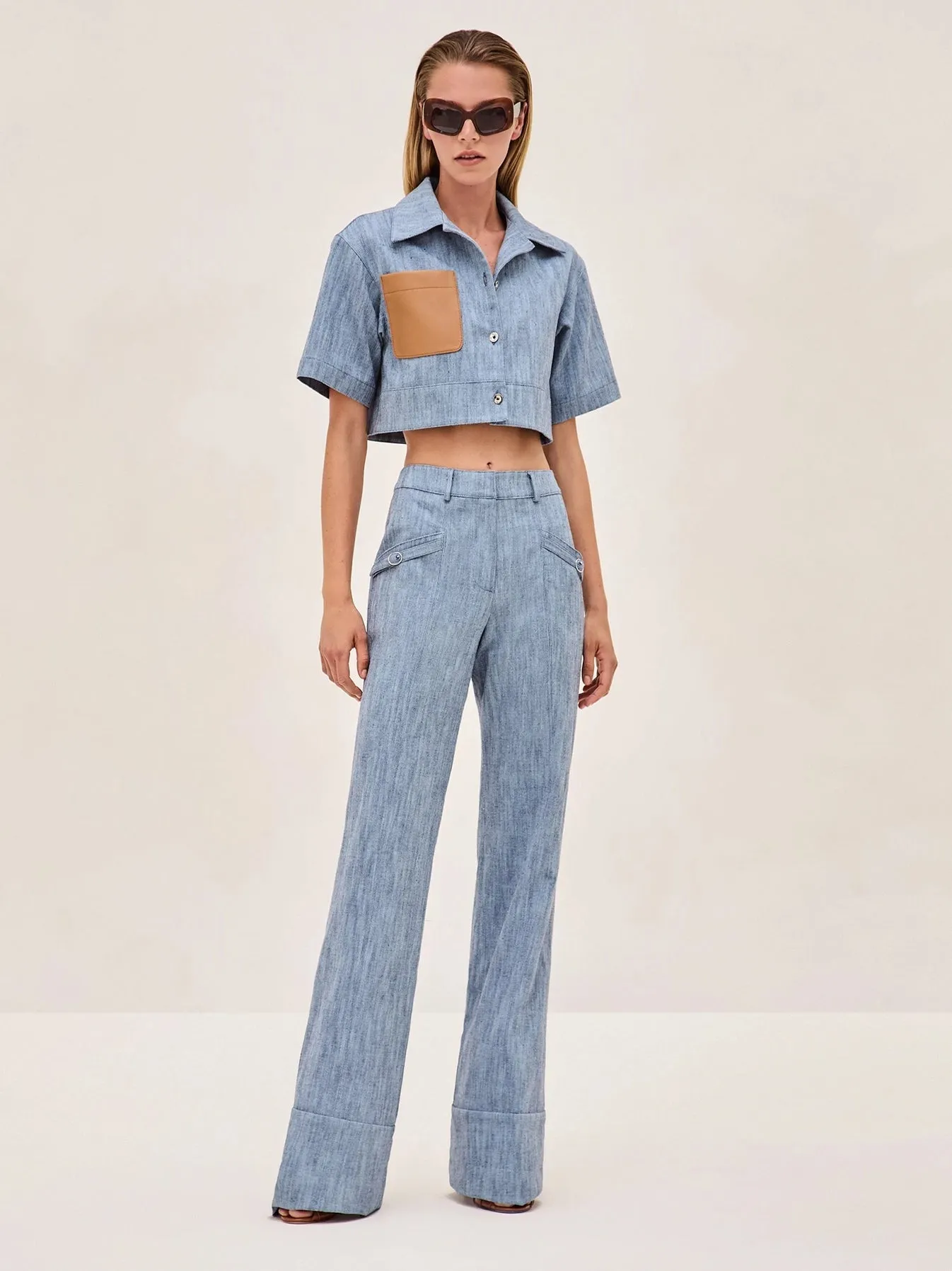 Al0034 Brook Top - Stone Blue