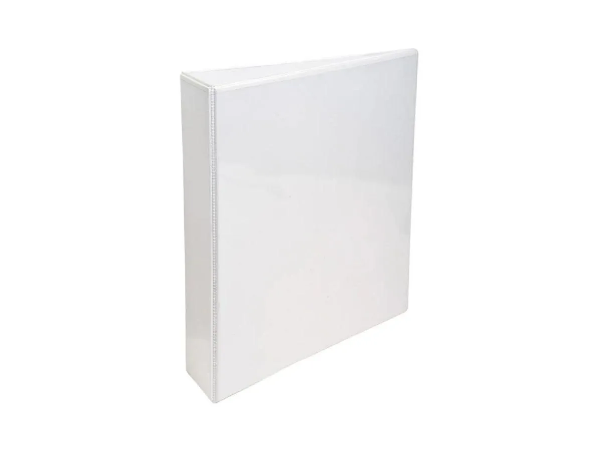 Alpha Presentation Binder 4 Rings A4, 76mm Spine, White (408)