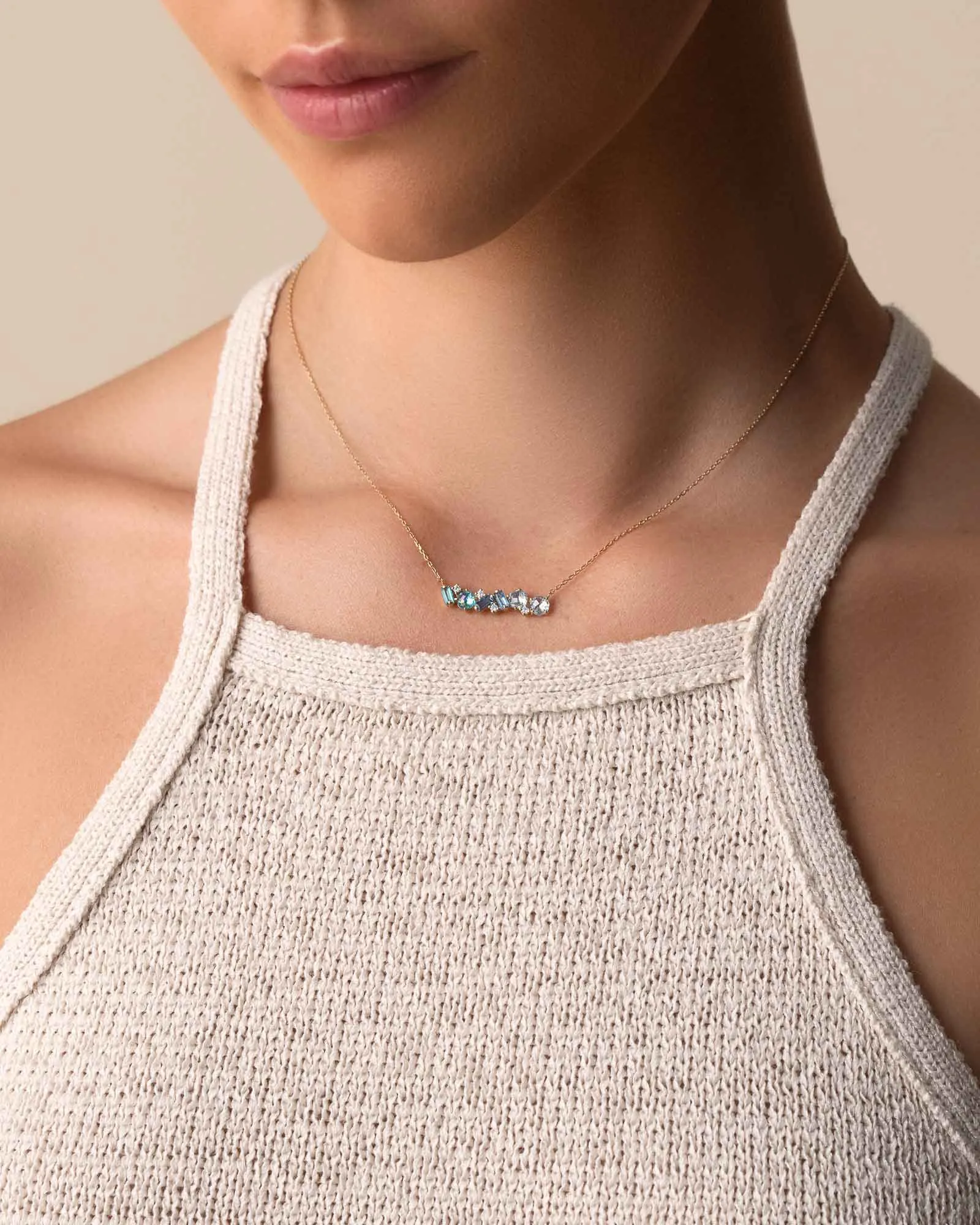 Amalfi Blend Light Blue Ombre Pendant