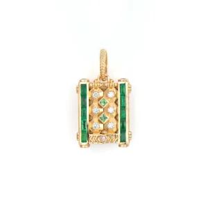 Ancient Balinese Emerald Door Pendant