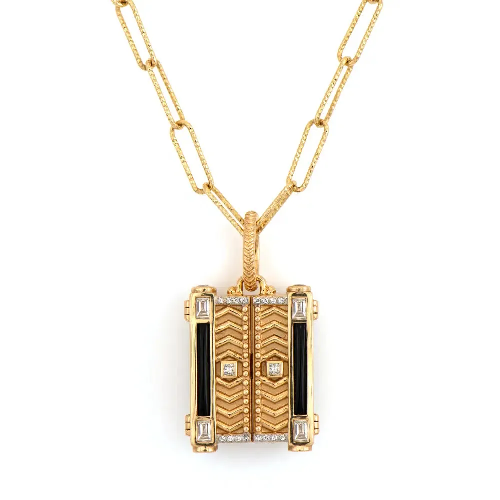 Ancient Balinese Emerald Door Pendant