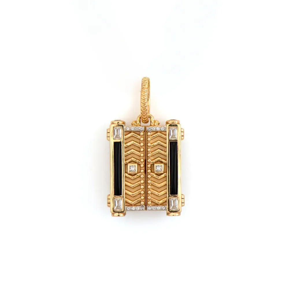 Ancient Balinese Emerald Door Pendant