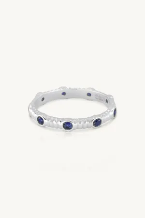 Asymmetric Sapphire Silver Stacker