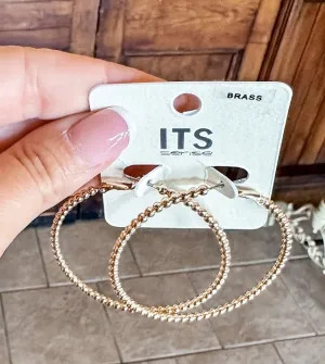 Beaded Hoop Earrings