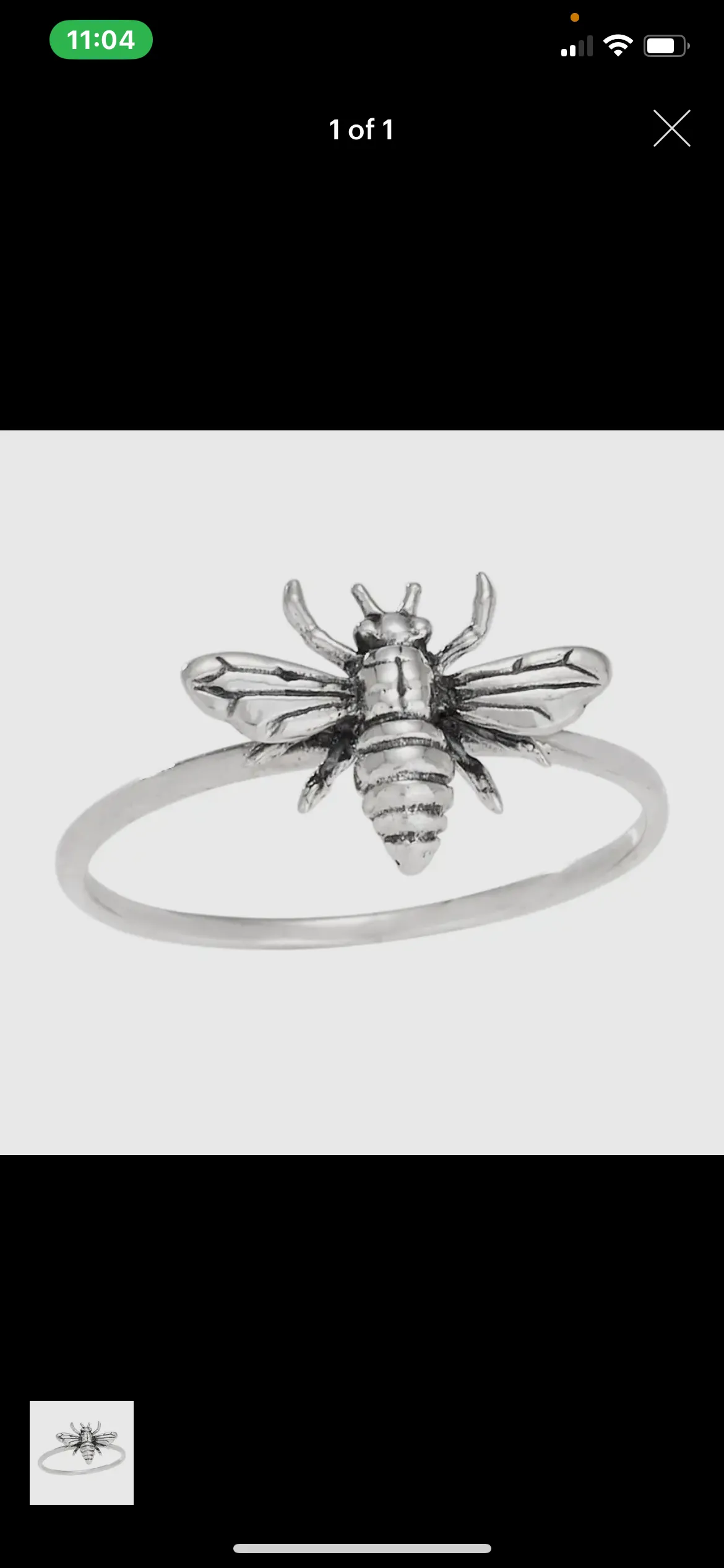 Bee Yourself Stacking Ring in Silver