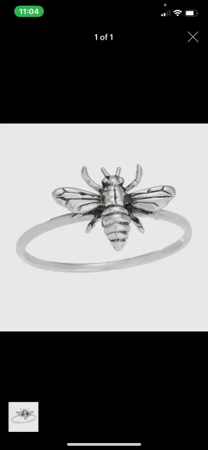 Bee Yourself Stacking Ring in Silver