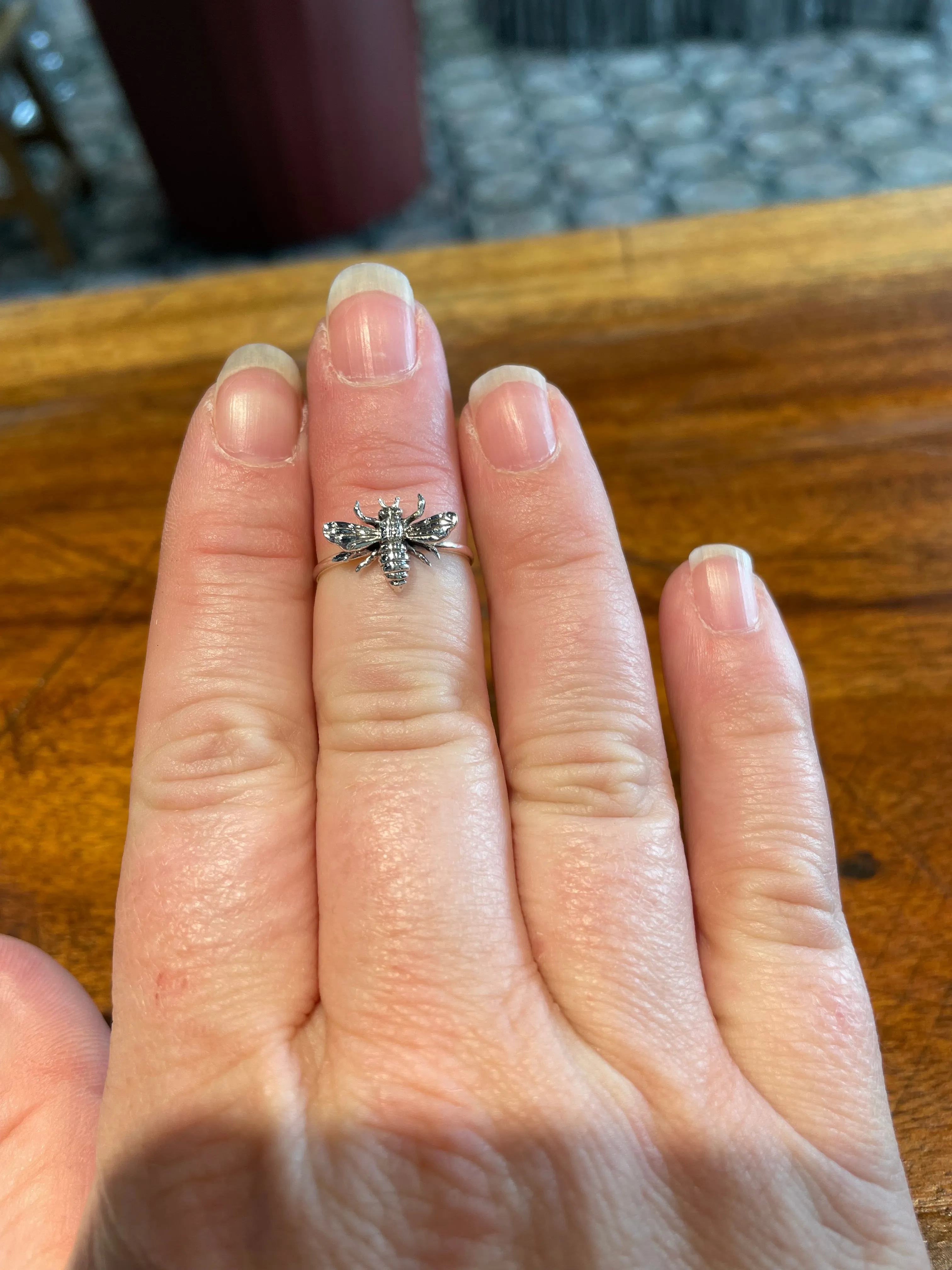 Bee Yourself Stacking Ring in Silver