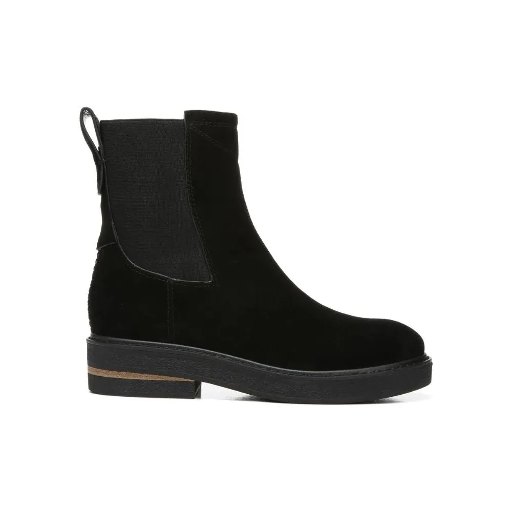 Bellina Black Suede Franco Sarto Ankle Boots