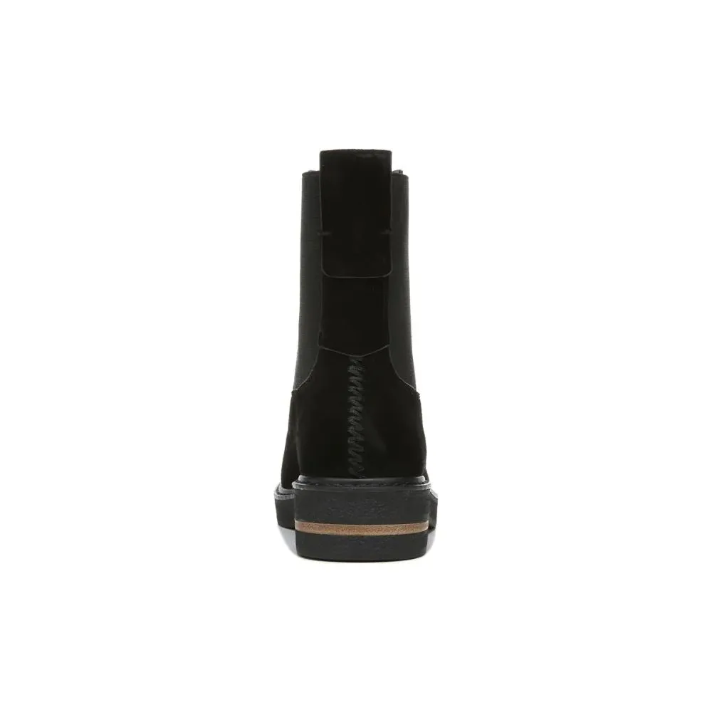 Bellina Black Suede Franco Sarto Ankle Boots