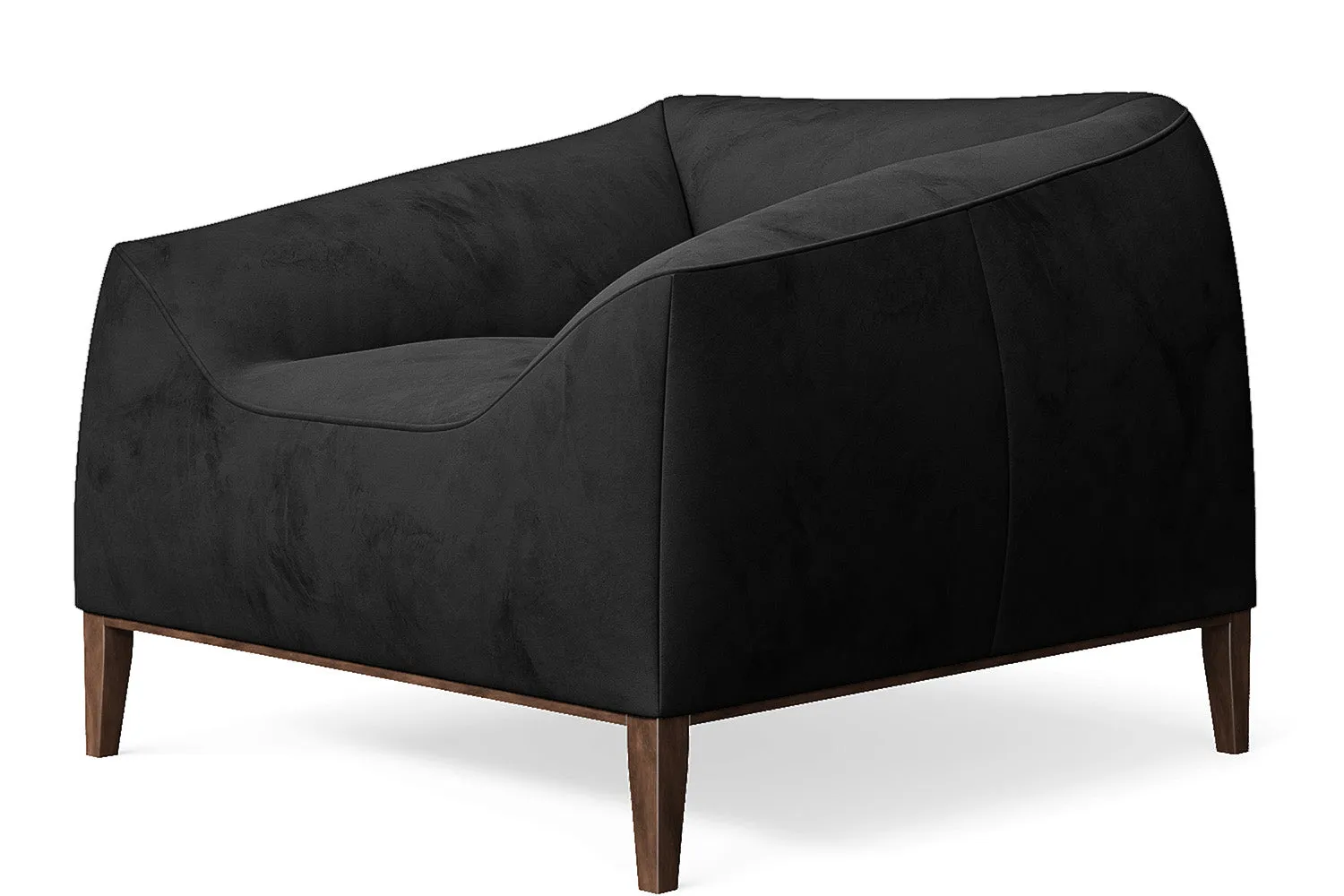 Bergamo Armchair Black Velvet