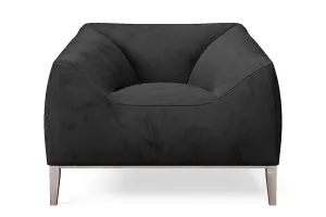 Bergamo Armchair Black Velvet