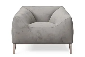Bergamo Armchair Grey Velvet