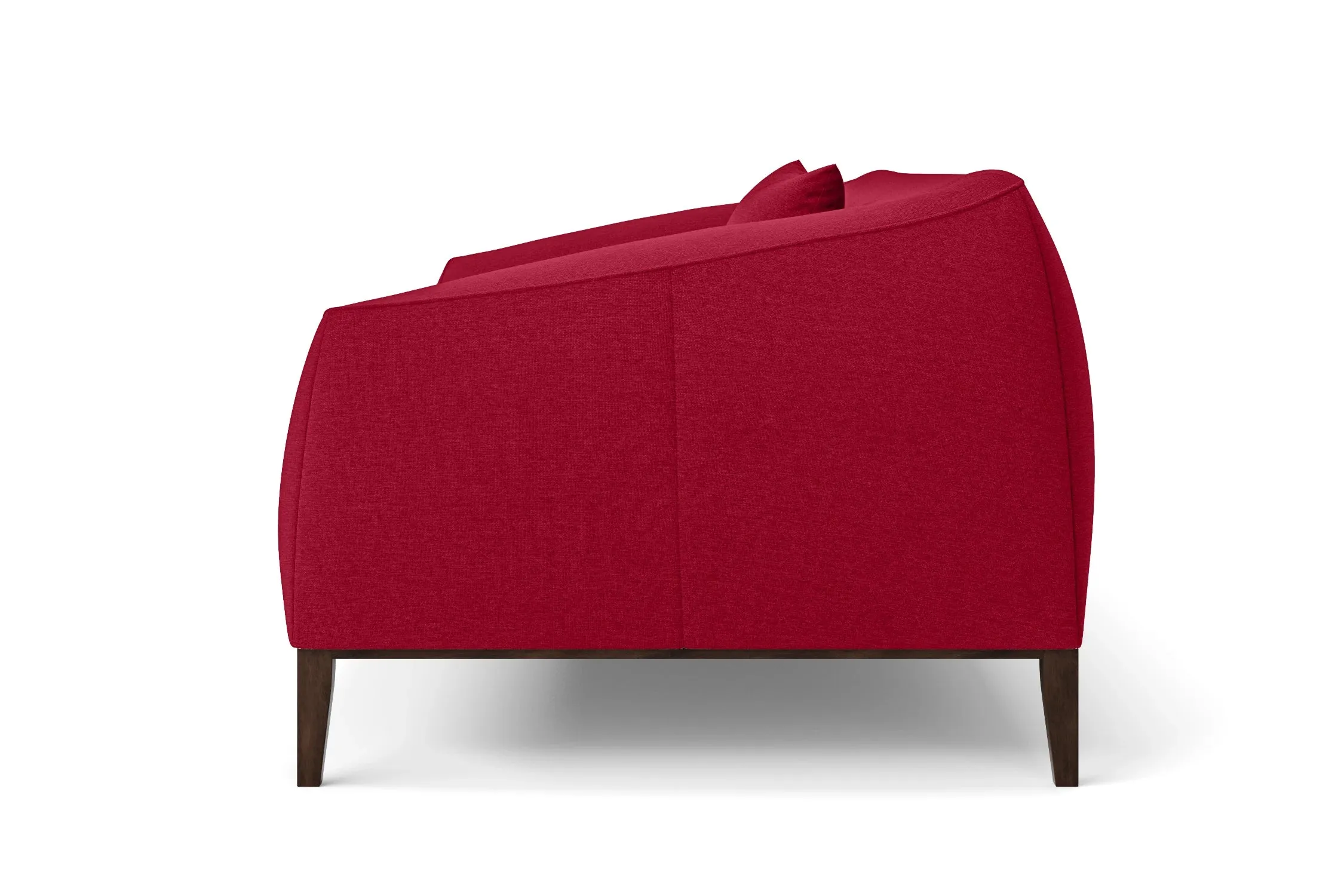 Bergamo Armchair Red Linen Fabric
