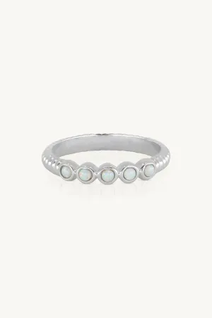 Binded Opal Silver Stacker