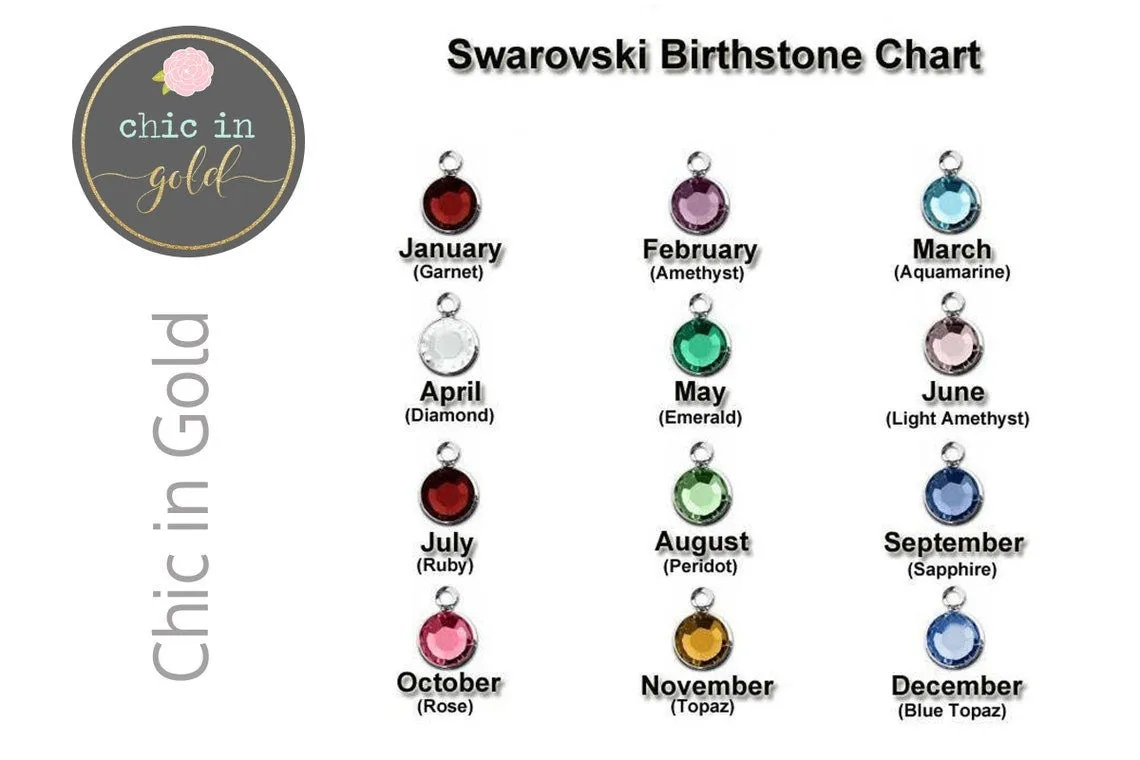 Birthstone Bar Name Necklace for Mom - CG436N. Starts at