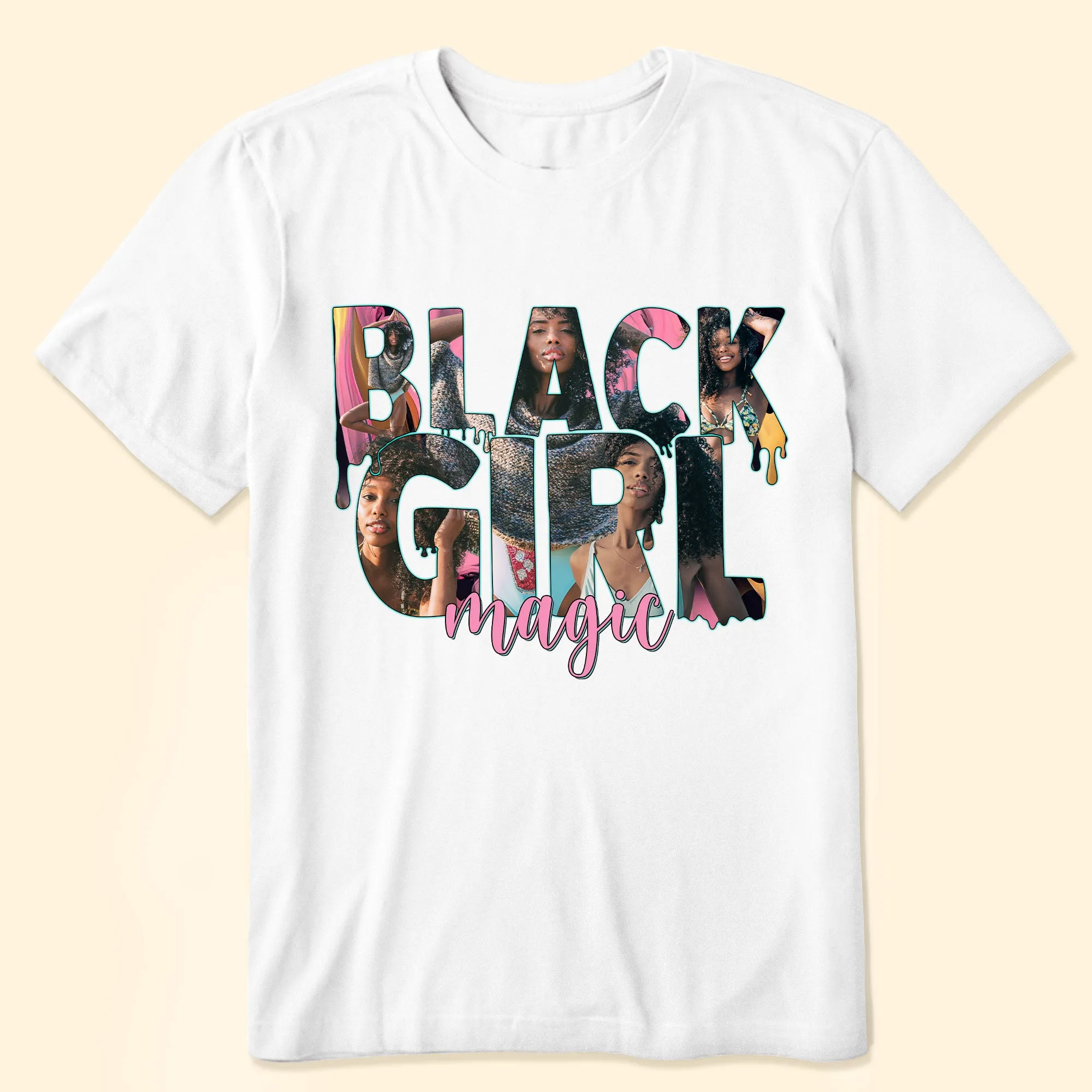 Black Girl Magic - Personalized Photo Shirt
