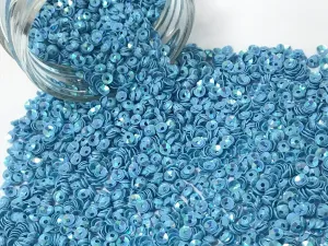 Blue Lustre Bowl Plastic Sequins(Wholesale)
