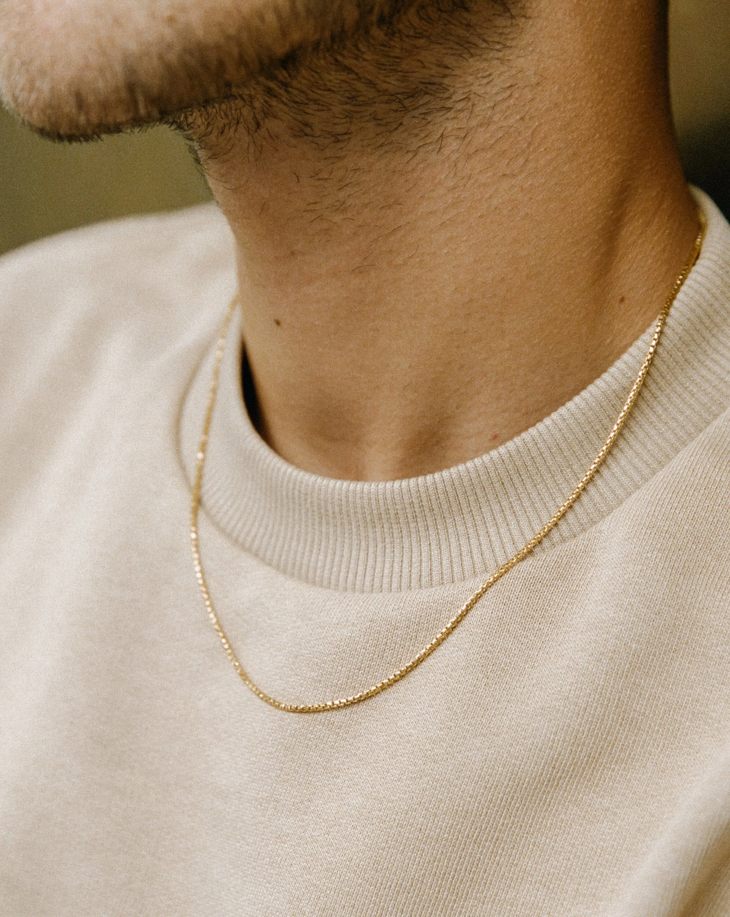Box Link Chain Necklace | 18ct Gold Plated Vermeil
