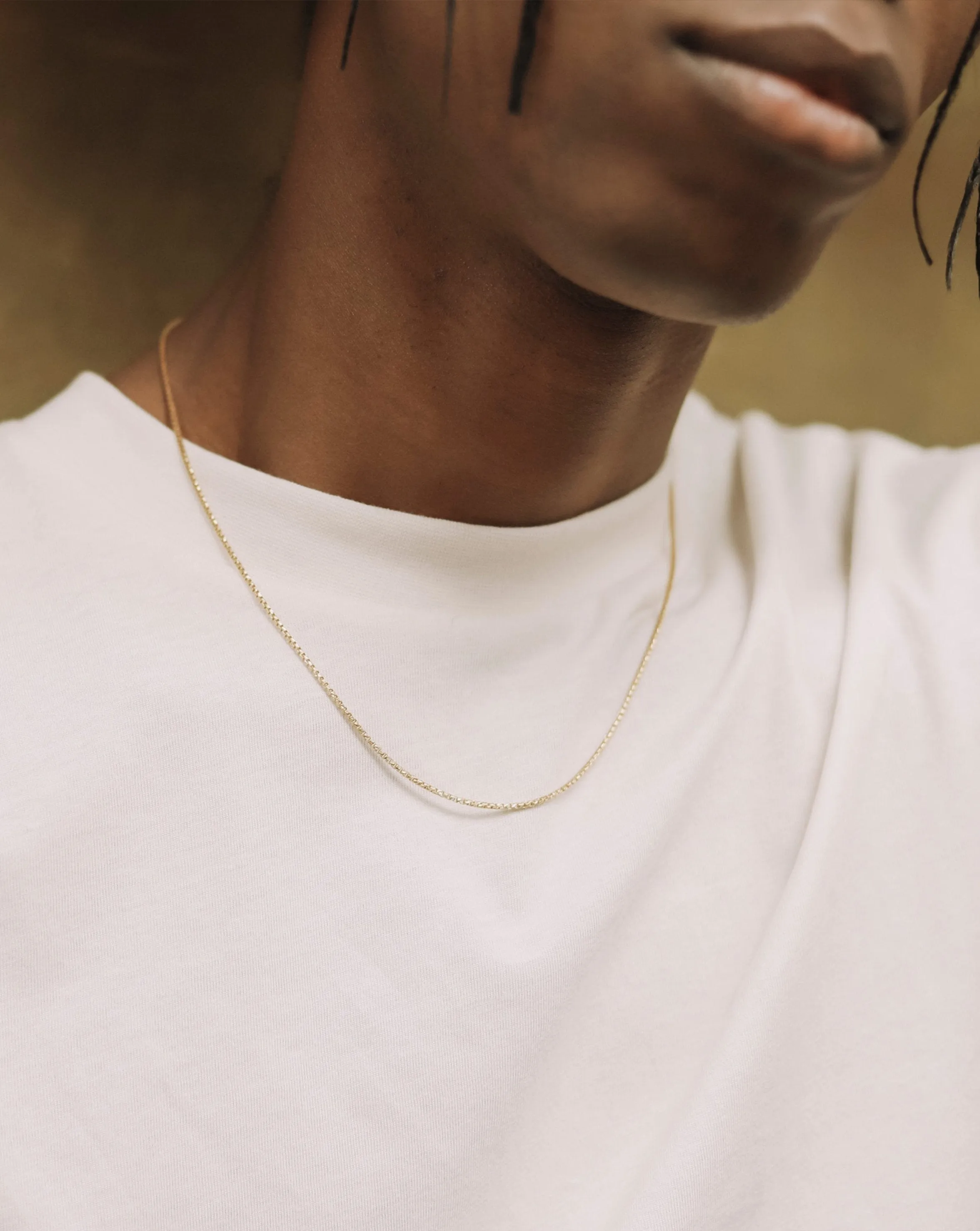 Box Link Chain Necklace | 18ct Gold Plated Vermeil