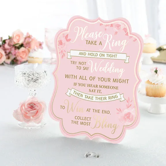 Bridal Shower Ring Game Party Set (Includes 25 Rings)