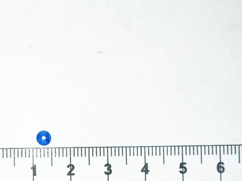 Bright Blue Lustre Circular Plastic Sequins