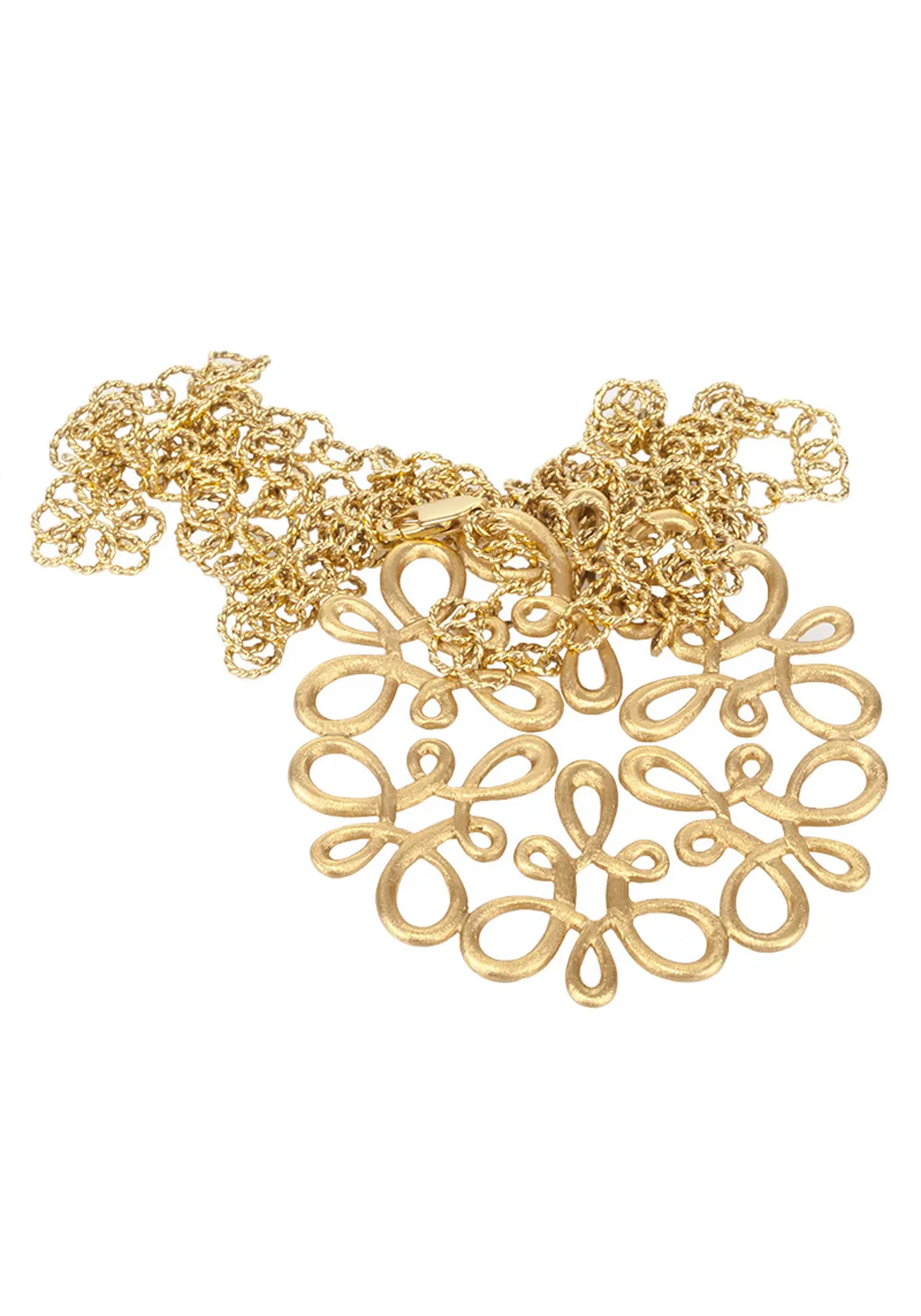 Carla Amorim 18K Yellow Gold Scroll Pendant