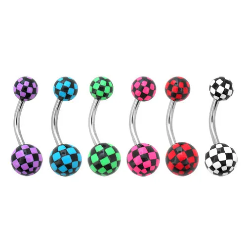 Checker Belly Ring