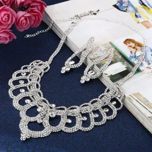 Choker Necklace Earring Jewelry Set at Bling Brides Bouquet  - Online Bridal Store