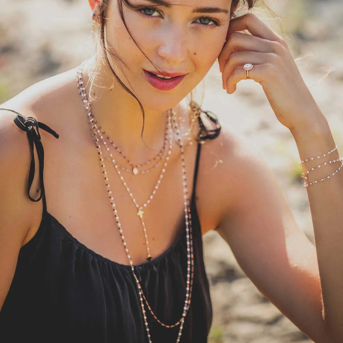 Classic Gigi Necklace - Emerald 19.7"